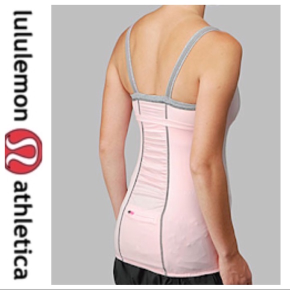 💕SALE💕 Lululemon White Gray Light up Tank Top - Picture 1 of 8